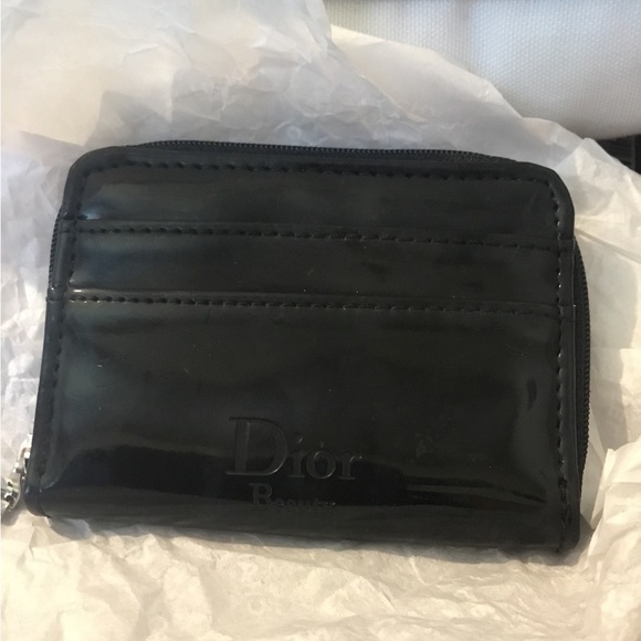 Authentic Vintage Dior Beauty (Gift With Purchase)Black Coin/Card Holder - Picture 2 of 10